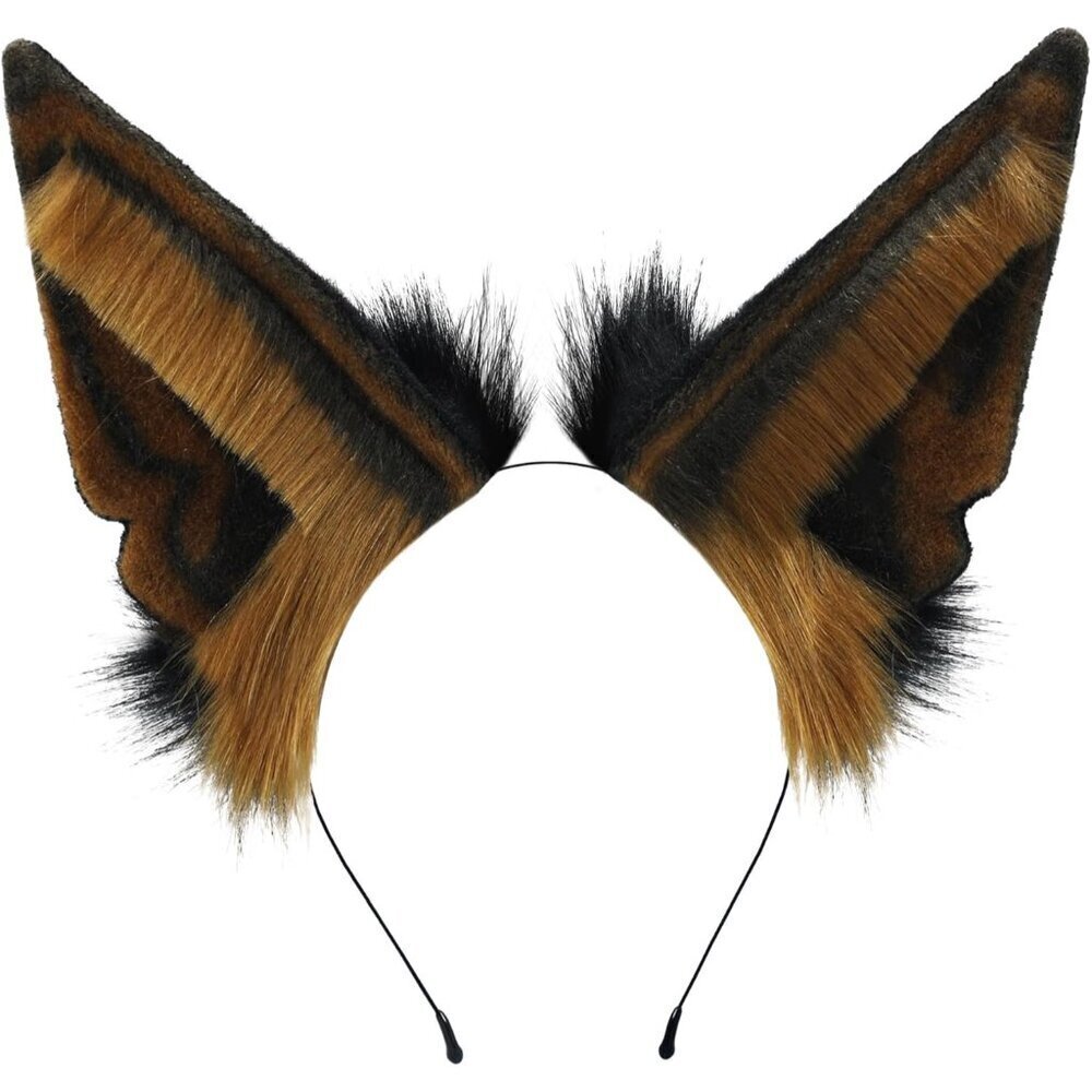 Faux Fur Wolf Ears Headband Adjustable Cosplay Halloween Party Accessory